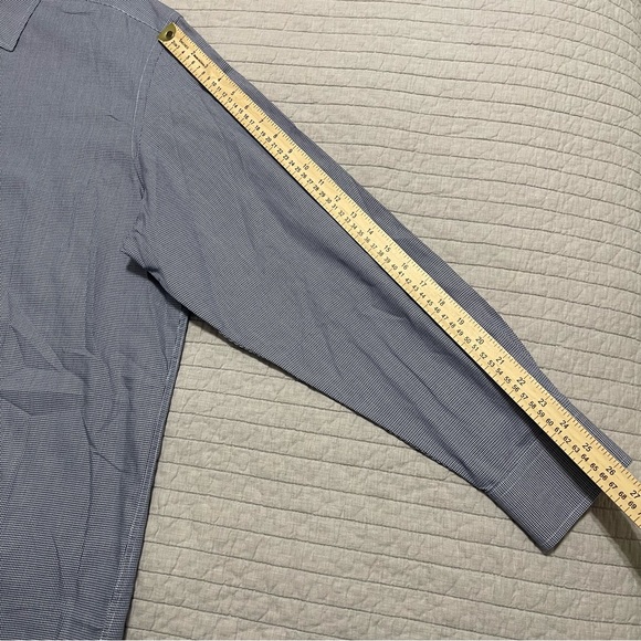 UNTUCKit Men's Blue White Houndstooth Button Up LS Conwill Shirt Size XXXL - Picture 5 of 10